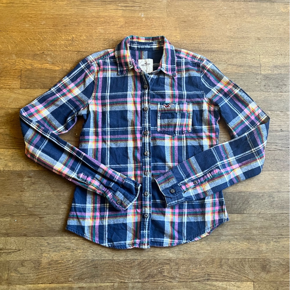 Hollister size XS flannel buttondown